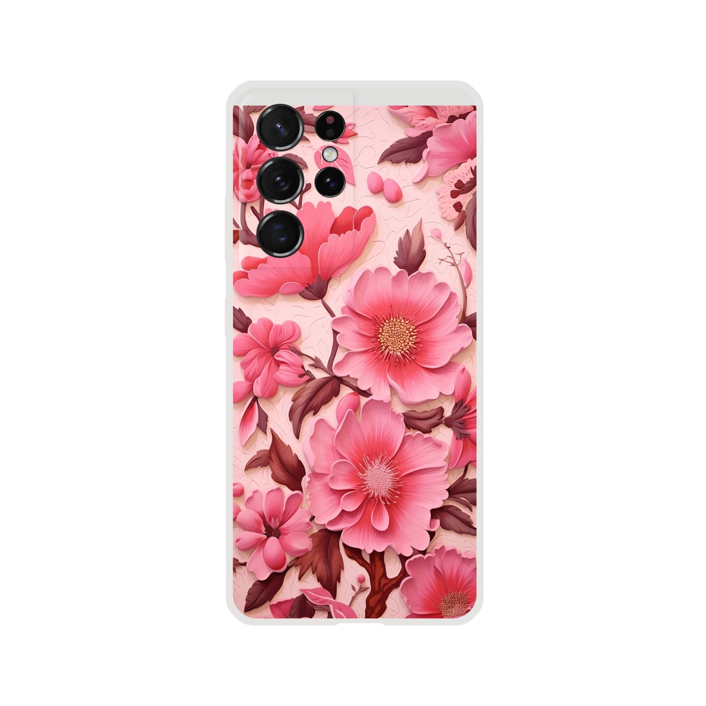 Pink Floral Flexi case