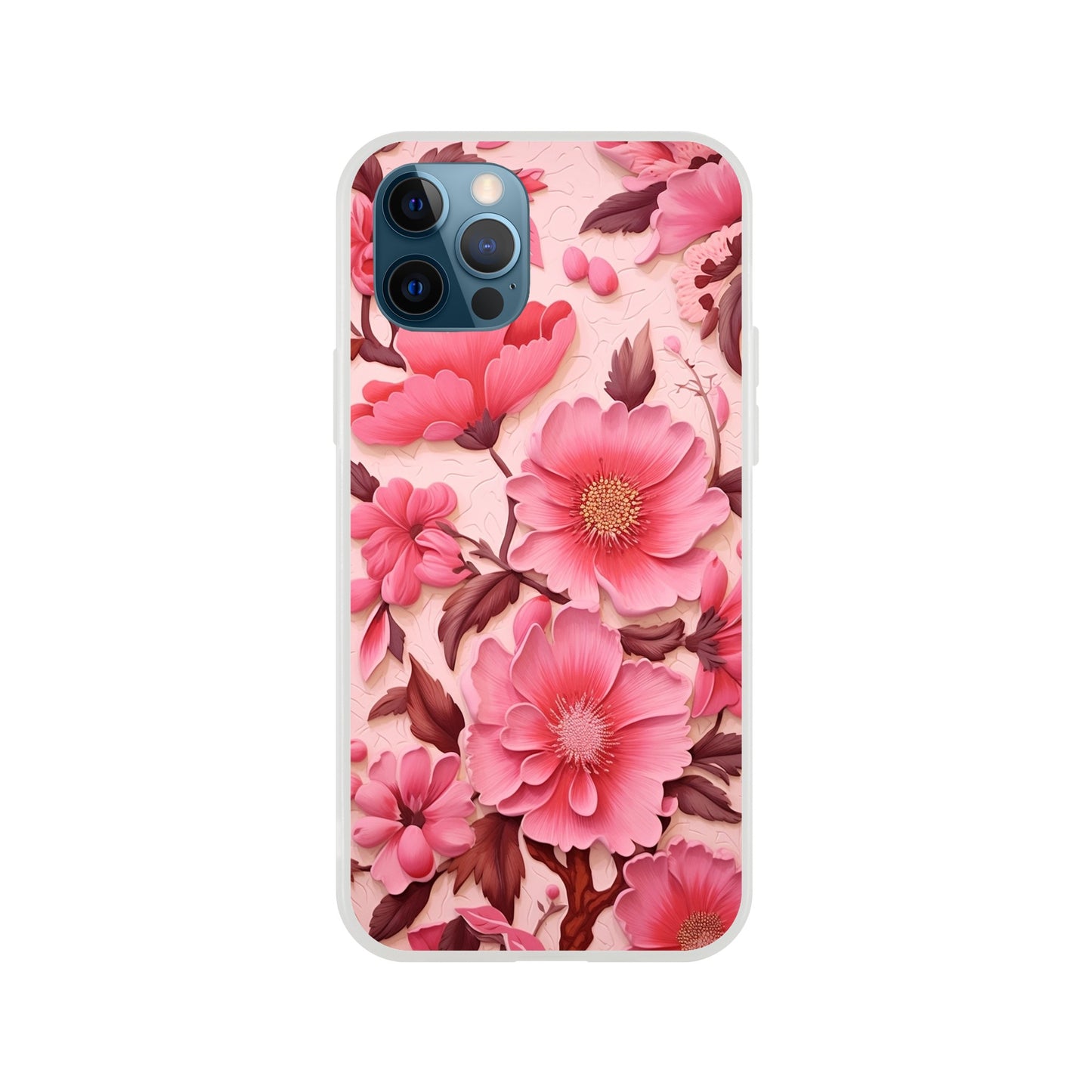 Pink Floral Flexi case