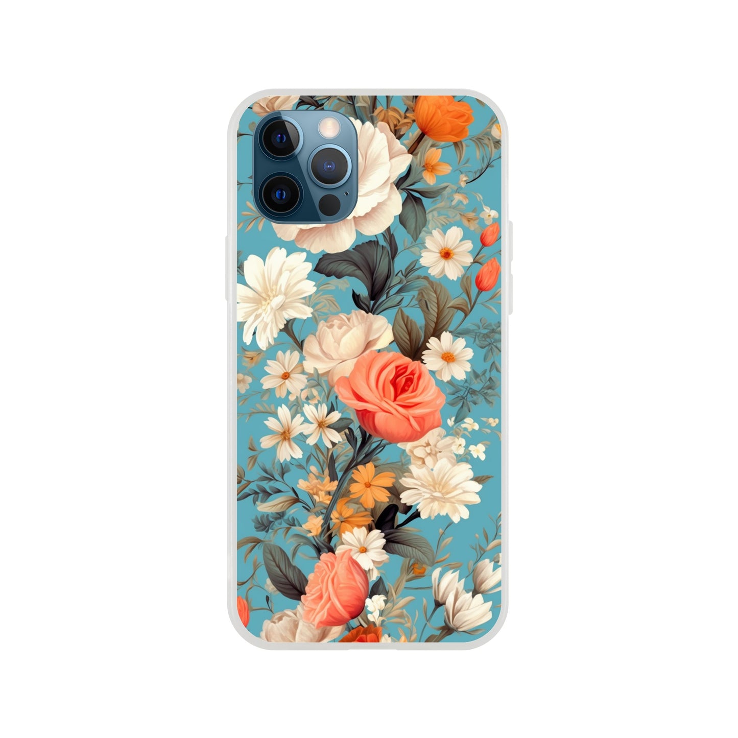 Blue Floral Flexi case