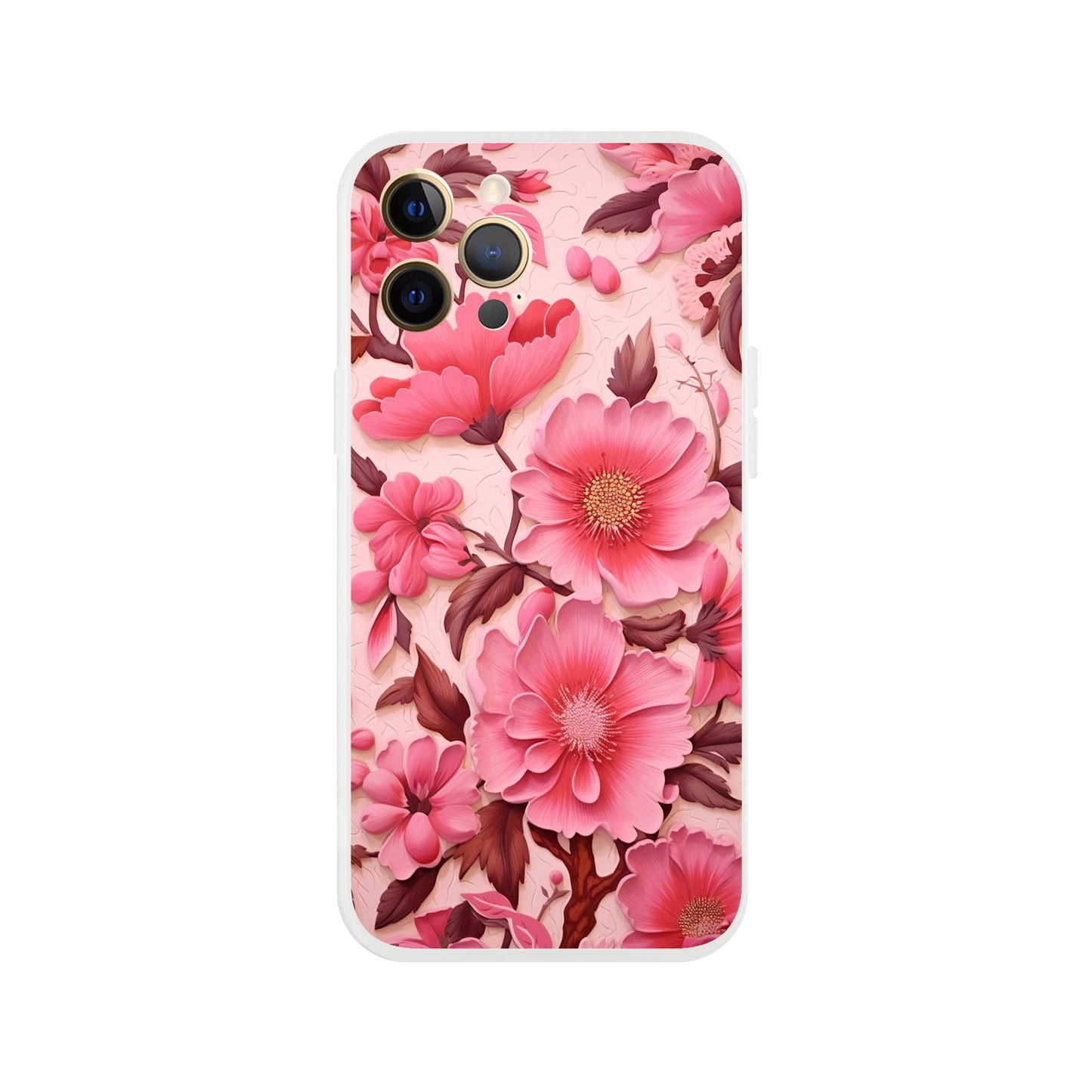 Pink Floral Flexi case