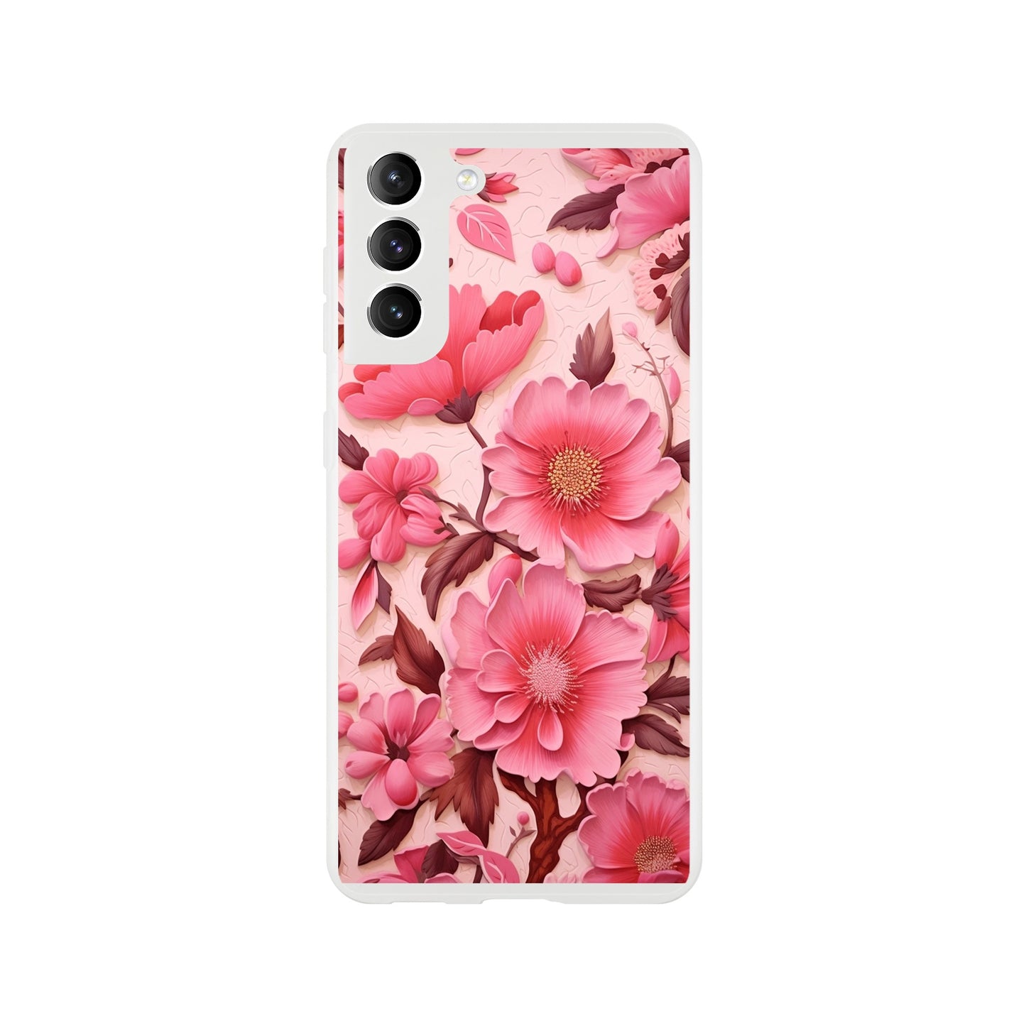 Pink Floral Flexi case