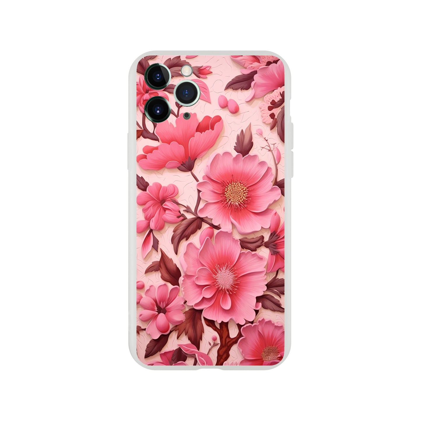 Pink Floral Flexi case