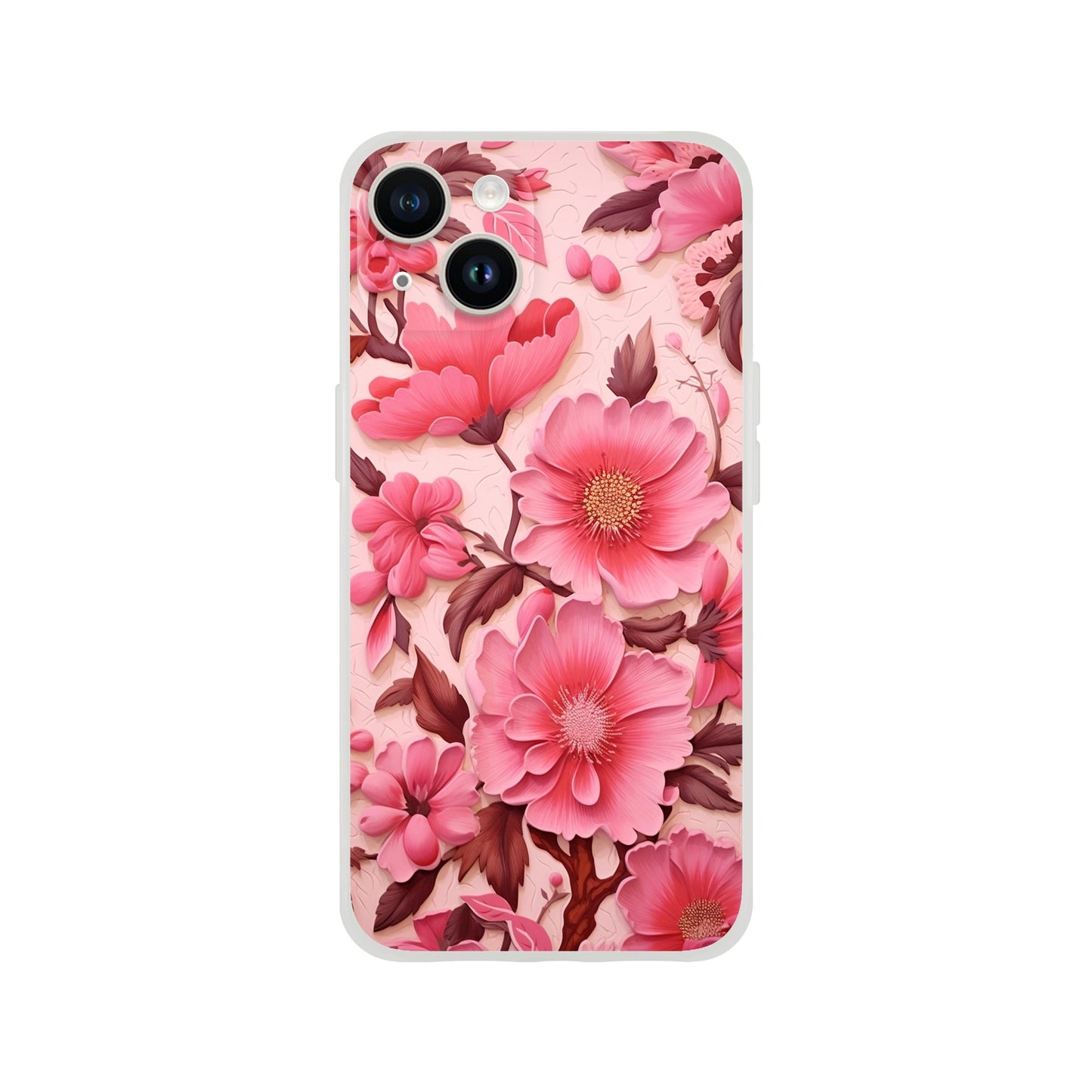 Pink Floral Flexi case