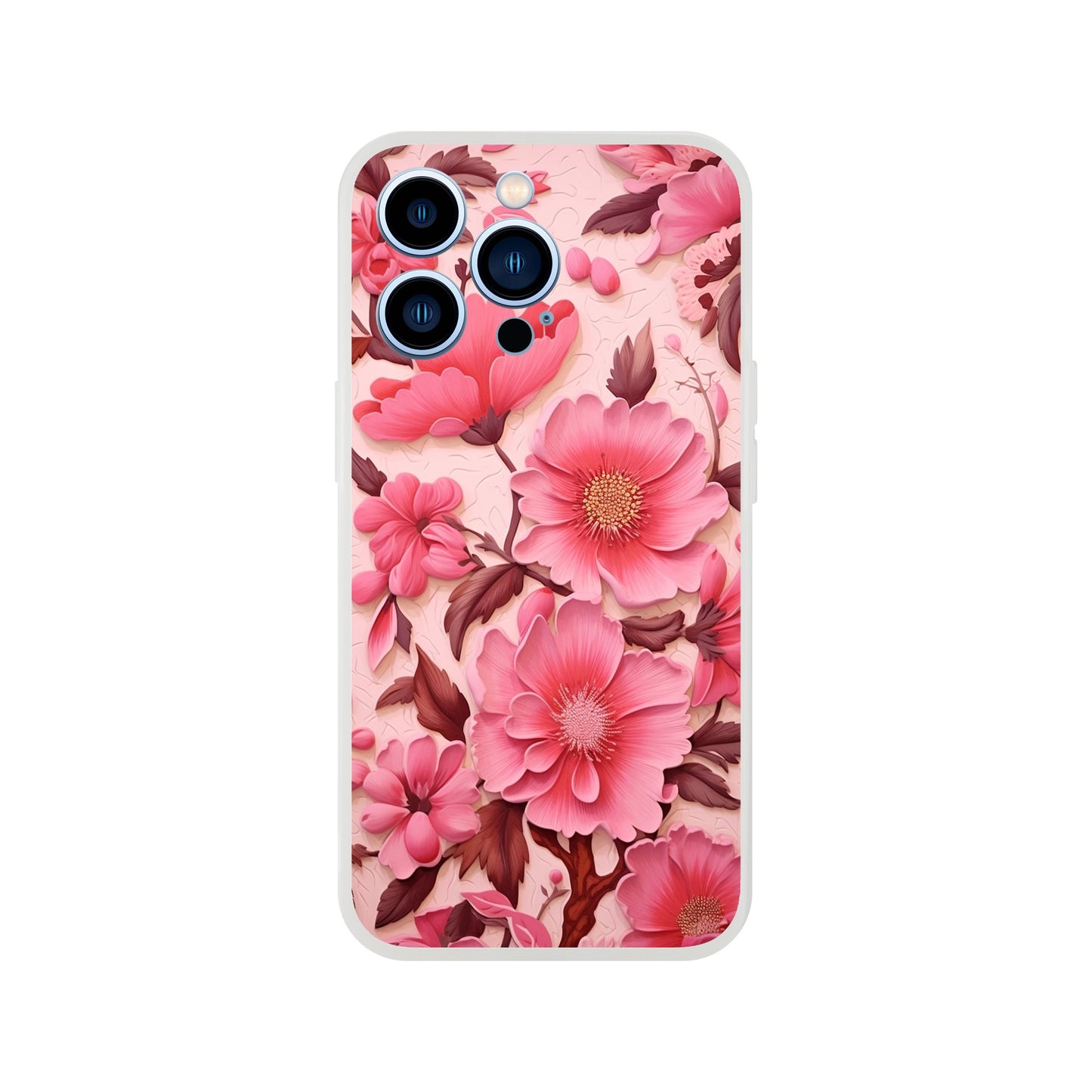 Pink Floral Flexi case