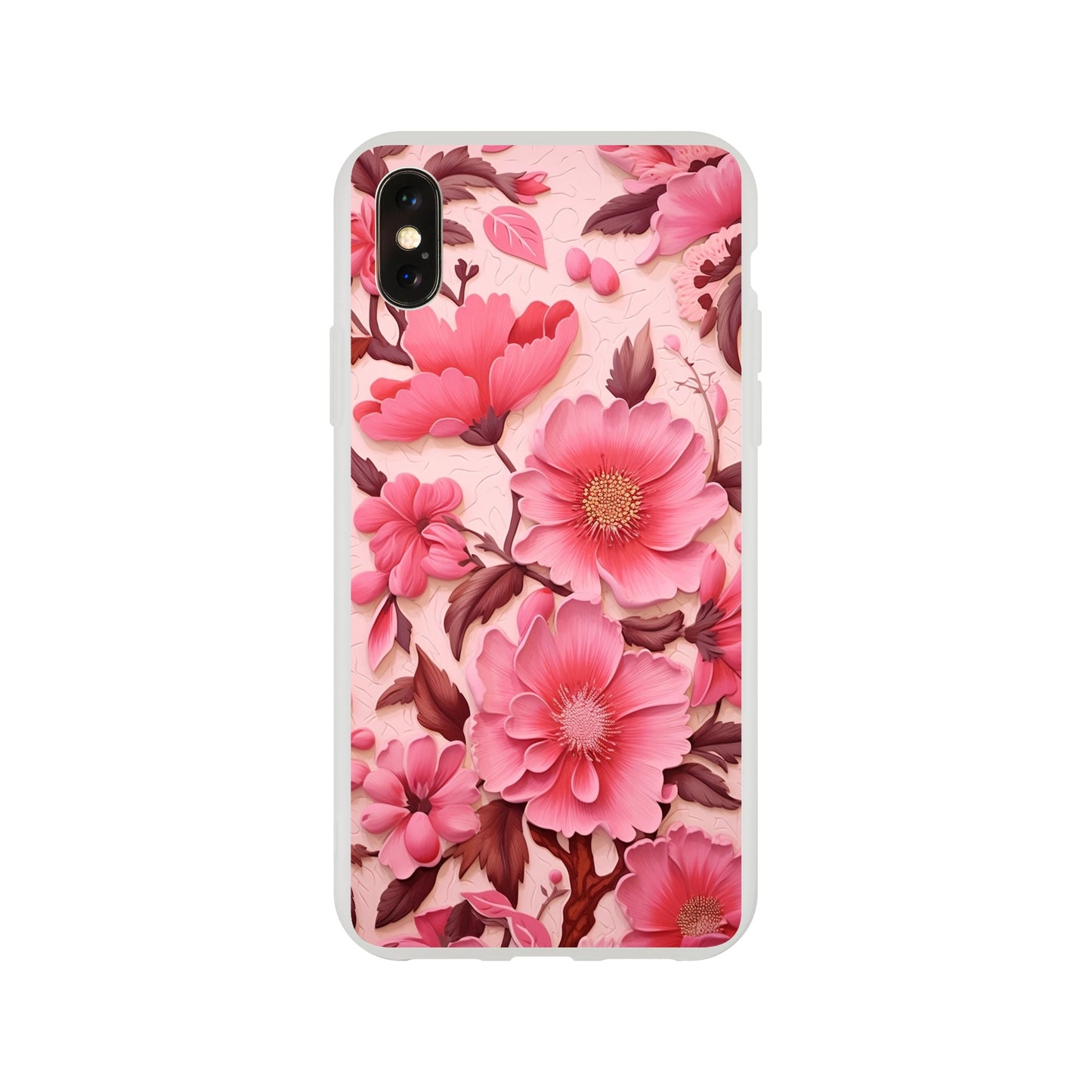 Pink Floral Flexi case