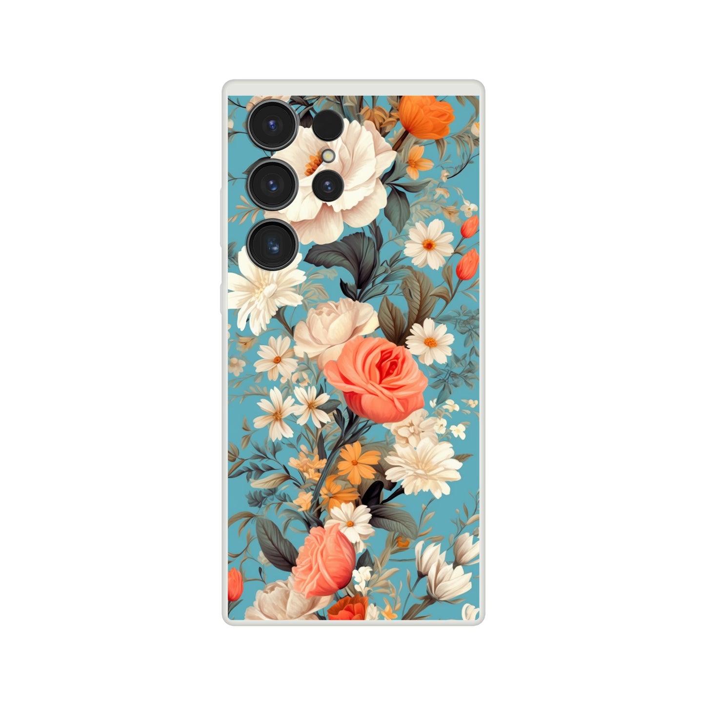 Blue Floral Flexi case