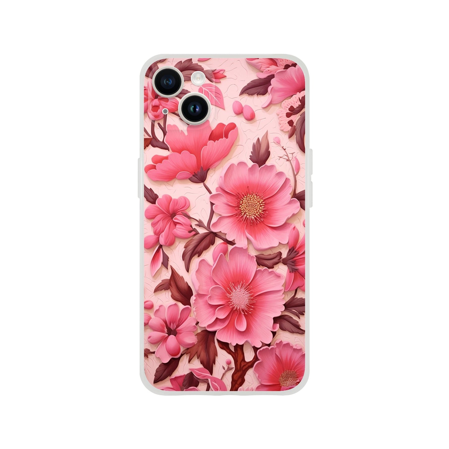 Pink Floral Flexi case