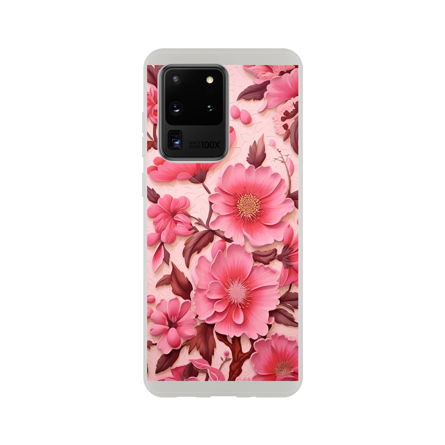 Pink Floral Flexi case