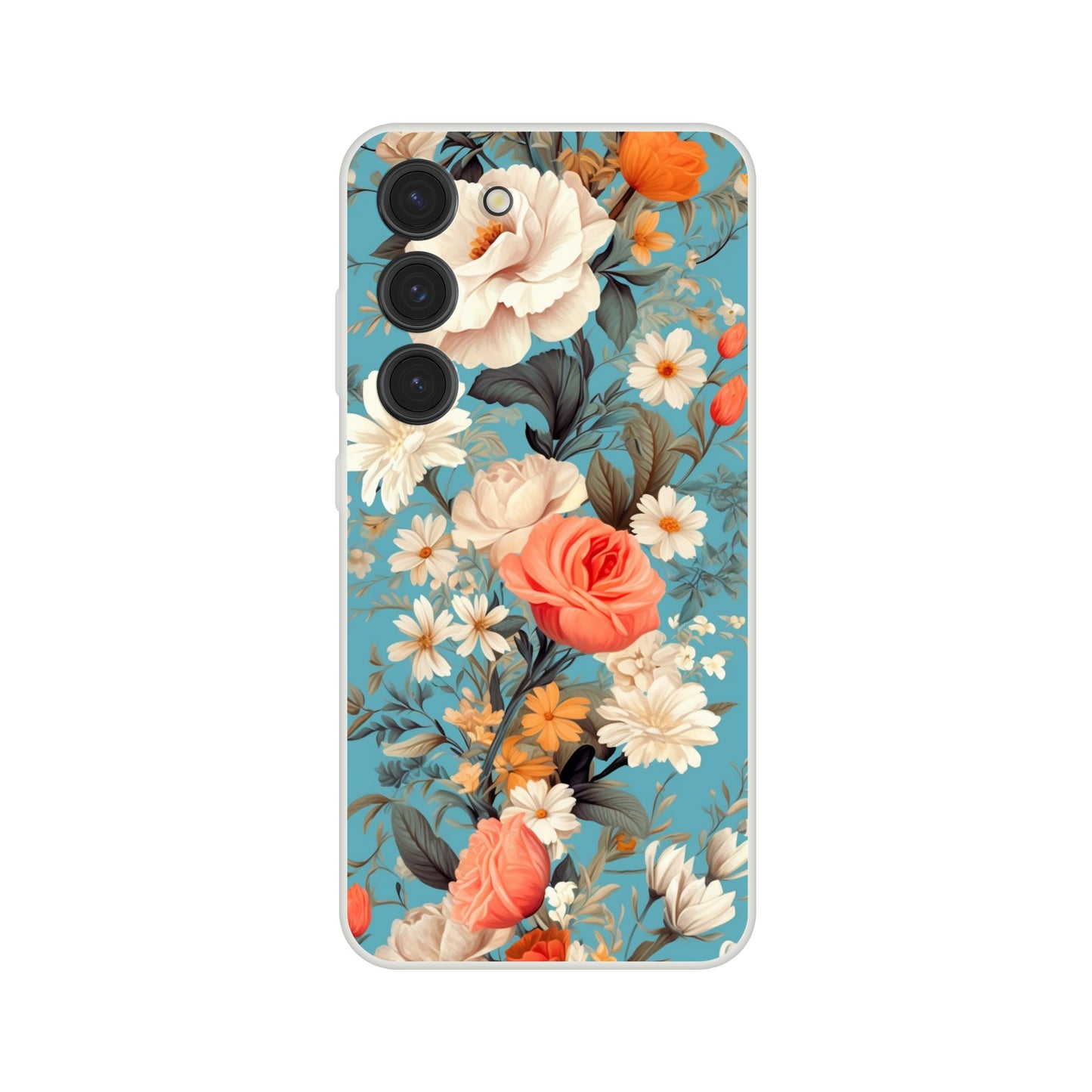 Blue Floral Flexi case