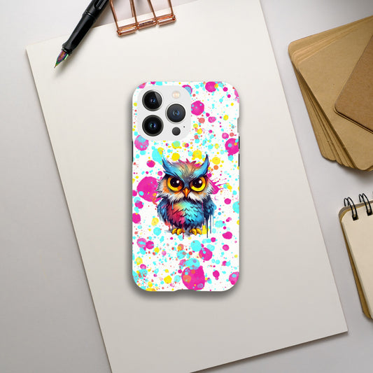 Colorful Owl White Tough case