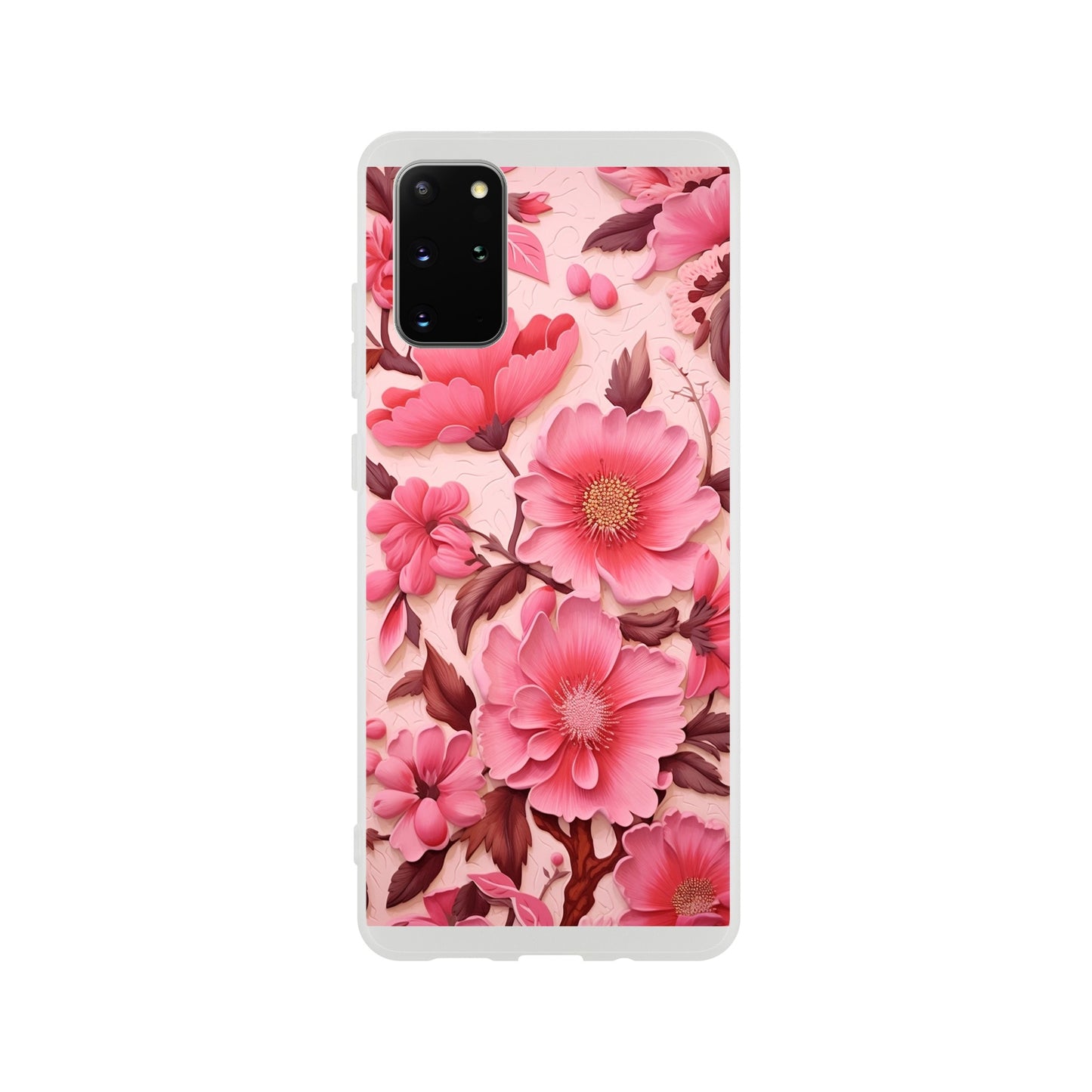 Pink Floral Flexi case