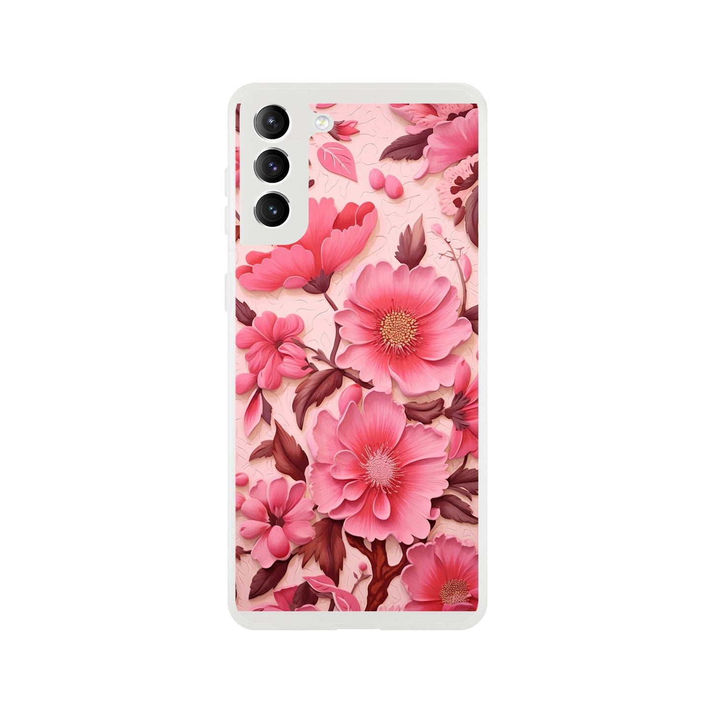 Pink Floral Flexi case