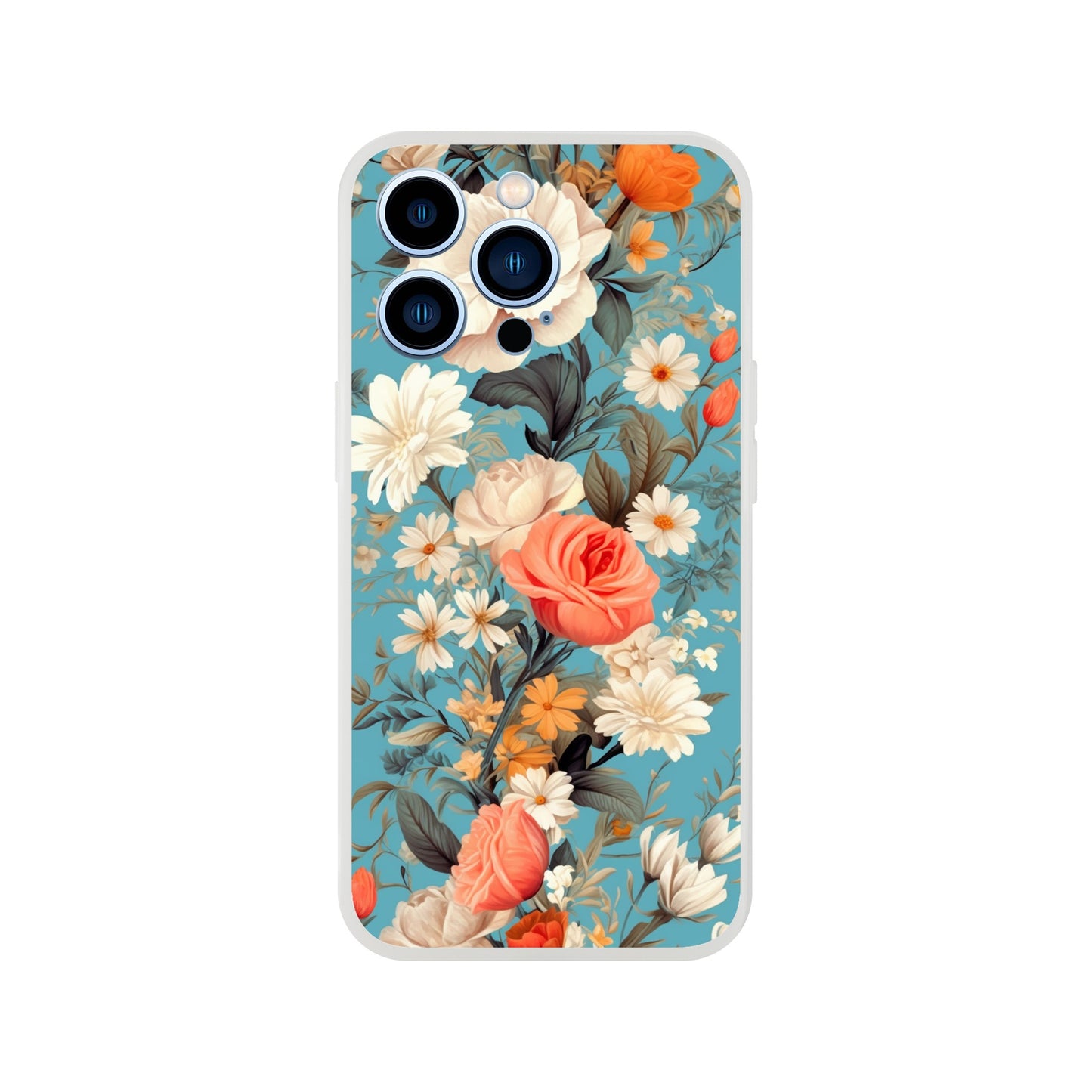 Blue Floral Flexi case