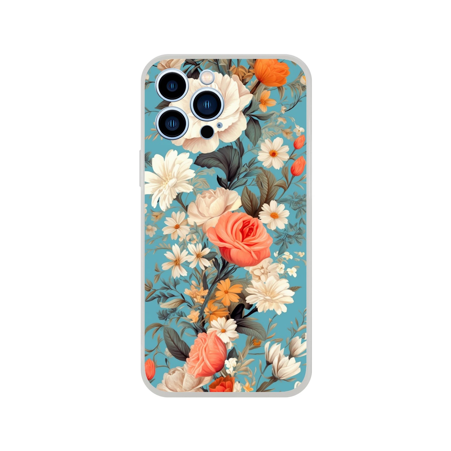 Blue Floral Flexi case