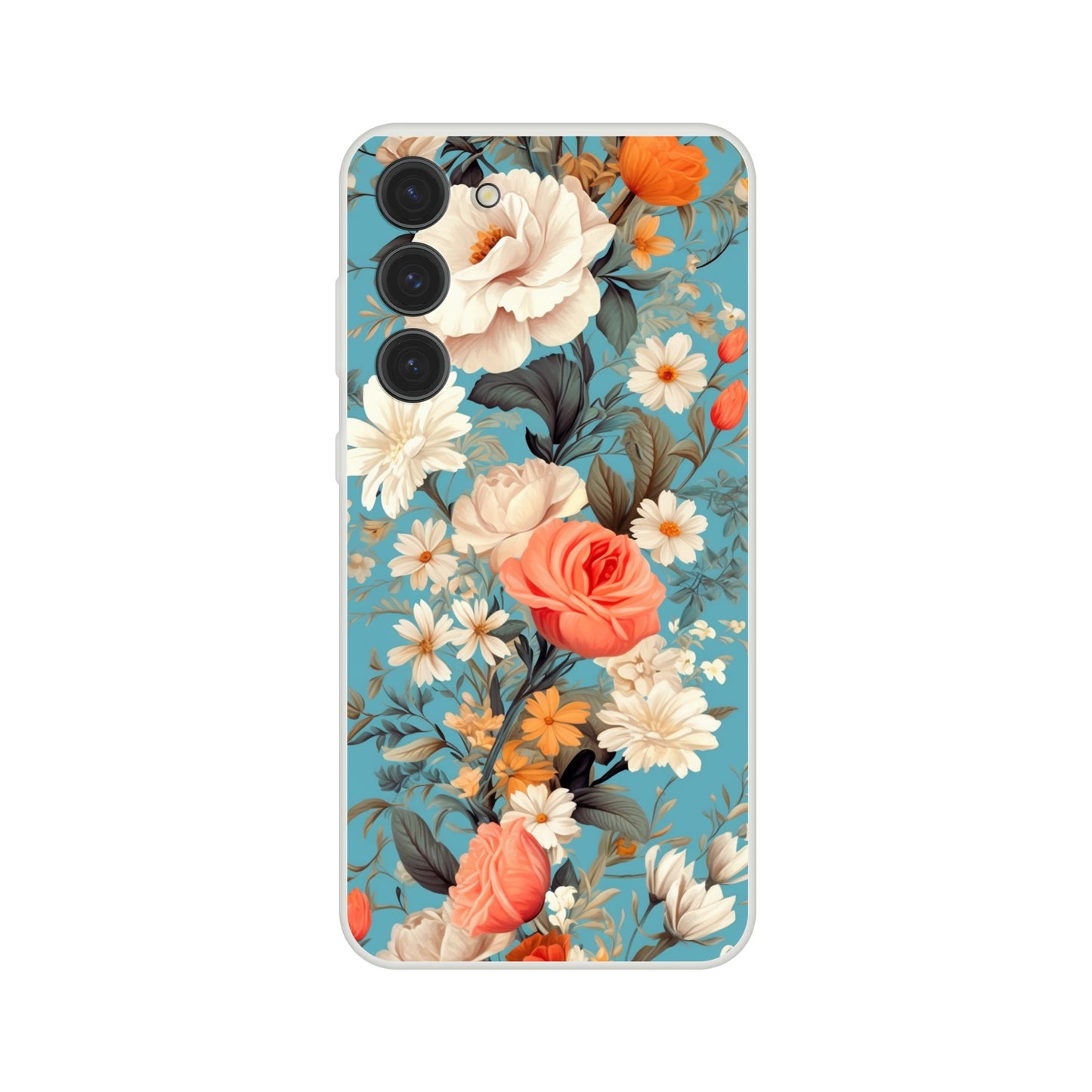 Blue Floral Flexi case